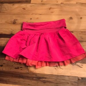 Gap Pink mini skirt with orange tulle bottom M